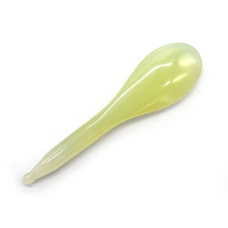 ISO9001 認定のXiuyan Jade スプーン Gua Sha ツールとペンでマッサージ体験を向上させてください