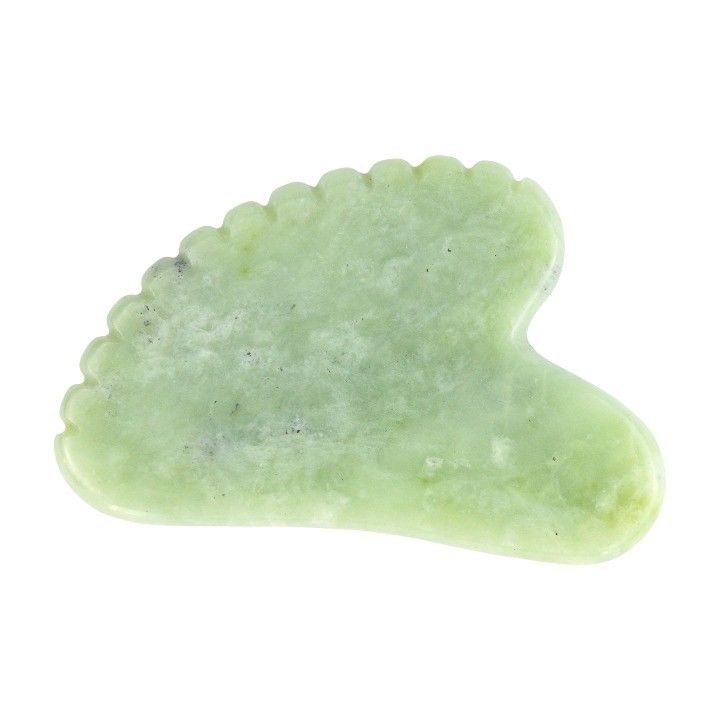 身体マッサージツール 顔の美容と皮膚の健康ケア スパのための自然心臓形Xiuyan Jade Gua Sha スクラッピングボード
