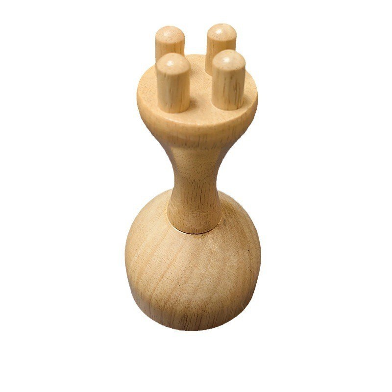 筋肉マッサージ キノコカップ リンパ管排水療法のための身体コントールロール グアシャ 木製トリガーポイントマッサージツール