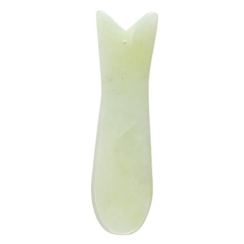 顔と体のマッサージツール 肌ケア 美容室 設備 スパ 天然魚形Xiuyan Jade Gua Sha スクラッピングボード