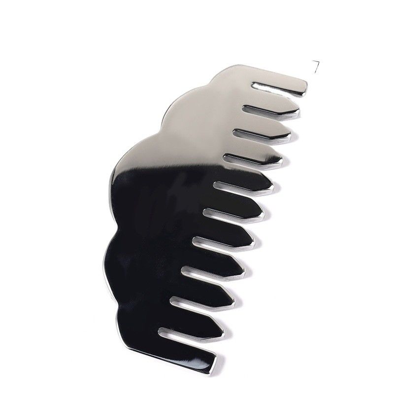 頭部マッサージ機器 カスタム形 マッサージツール 顔 ローラー マッサージ メタル グアシャ  Comb 304 ステンレス スチール グアシャ  Comb