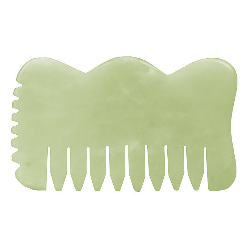 天然のXiuyan Jade Gua Sha アキュポイント マッサージ ヘア シャンプー 頭をリラックスさせる