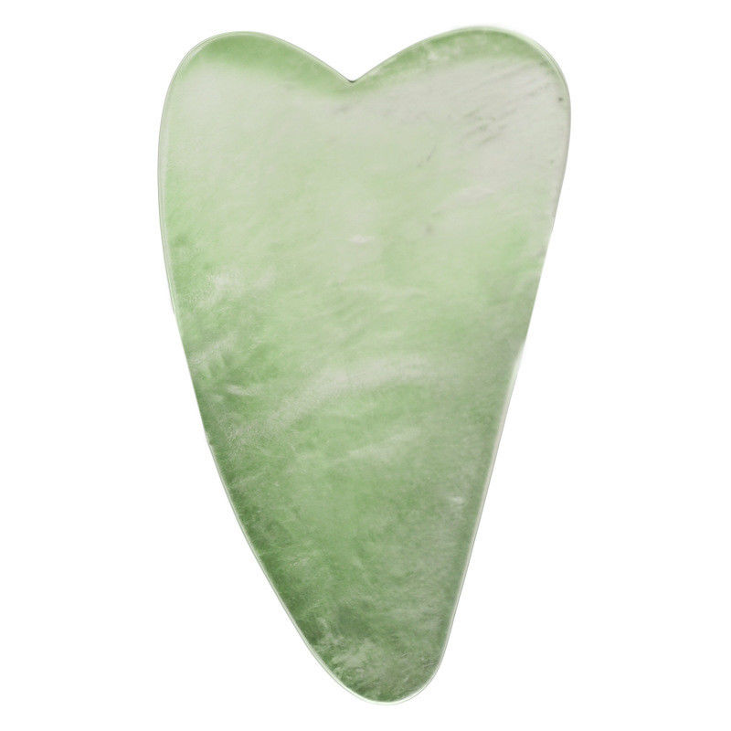 洗顔 薄いXiuyan Jade Gua Sha Board Guasha 顔と体のマッサージ 整体筋マッサージ ビューティサロン