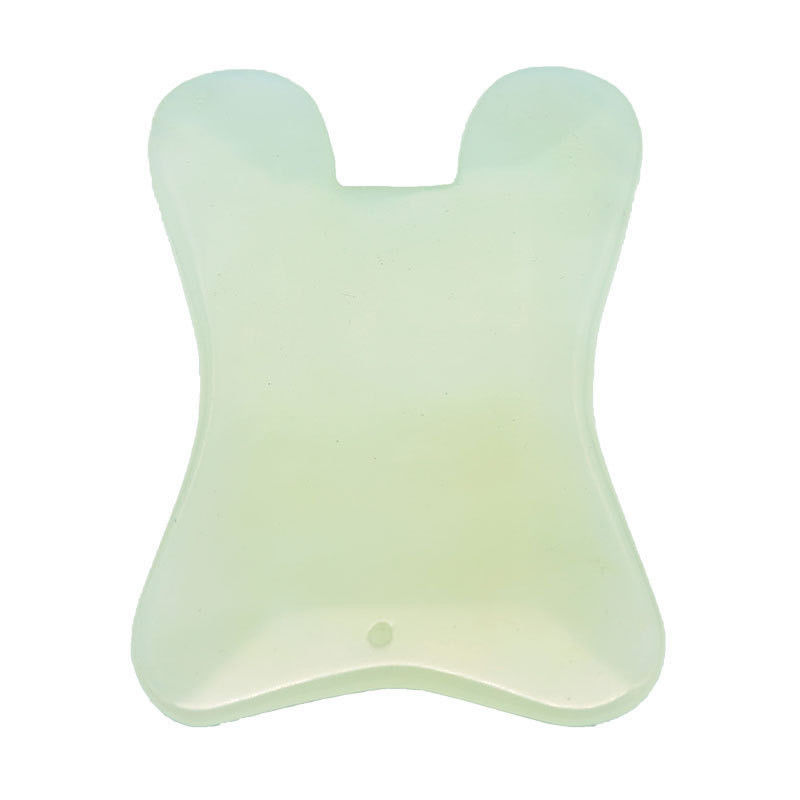 2024 天然 U 形 Xiuyan Jade Gua Sha 全身マッサージ用 マッサージボード 顔マッサージ 肌の美容ツール
