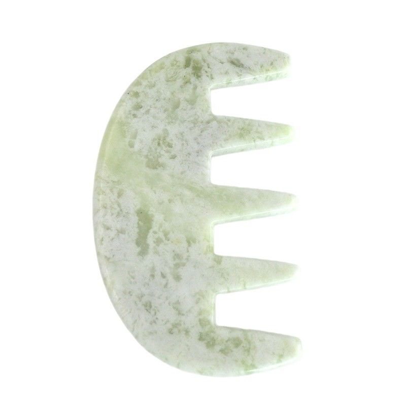 筋肉マッサージ 100% 天然のXiuyan Jade Gua Sha スクラッピング Comb Guasha石 顔 身体 スパ マッサージ 肌ケア 美容ツール