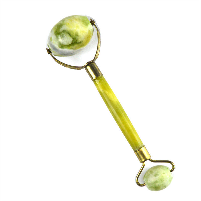 シウヤン玉 皮膚ケア 玉石 顔眼治療 肌の強化 スパ むくみ消化器 マッサージ器 花柄付き 顔ロール