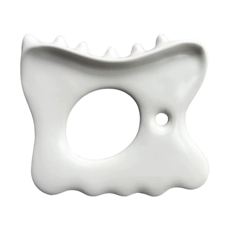 カスタマイズされたロゴ セラミック グア・シャ ツール マウスライン マッサージで筋肉のストレスと痛みを軽減します